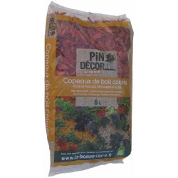 Copeaux de bois colorés...