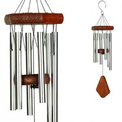 Carillon a vent 35 cm argent