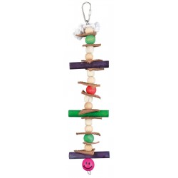 Jouet bois avec cuir 28cm-bois