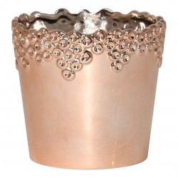 Cache Pot Orchidée Rosaé Or...