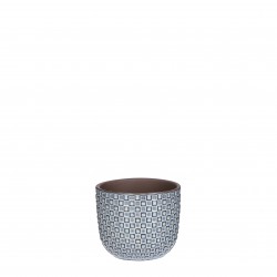 Cache-Pot Daan Rond Bleu En...