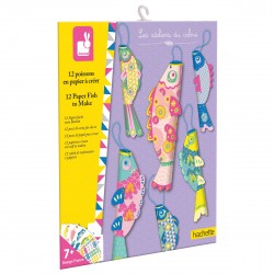 12 Poissons En Papier À...