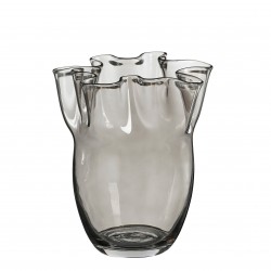 Vase Pollie Gris En Verre...