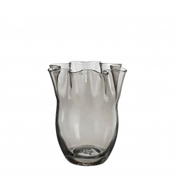 Vase Pollie Gris En Verre...