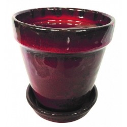 Pot conique avec soucoupe...