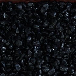 Galet de marbre roulé NERO...