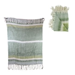 Plaid Rayé + Frange...