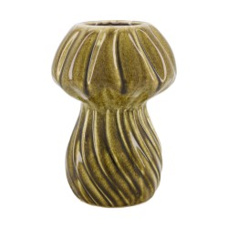 Vase Champignon Vert/Marron...