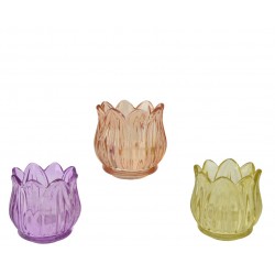 Photophore Tulipe En Verre...