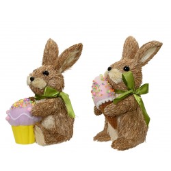 Lapin Paille Cupcakes Brun...