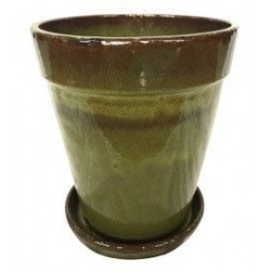 Pot conique avec soucoupe...