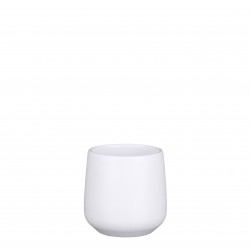 Cache-Pot Amber Rond Blanc...